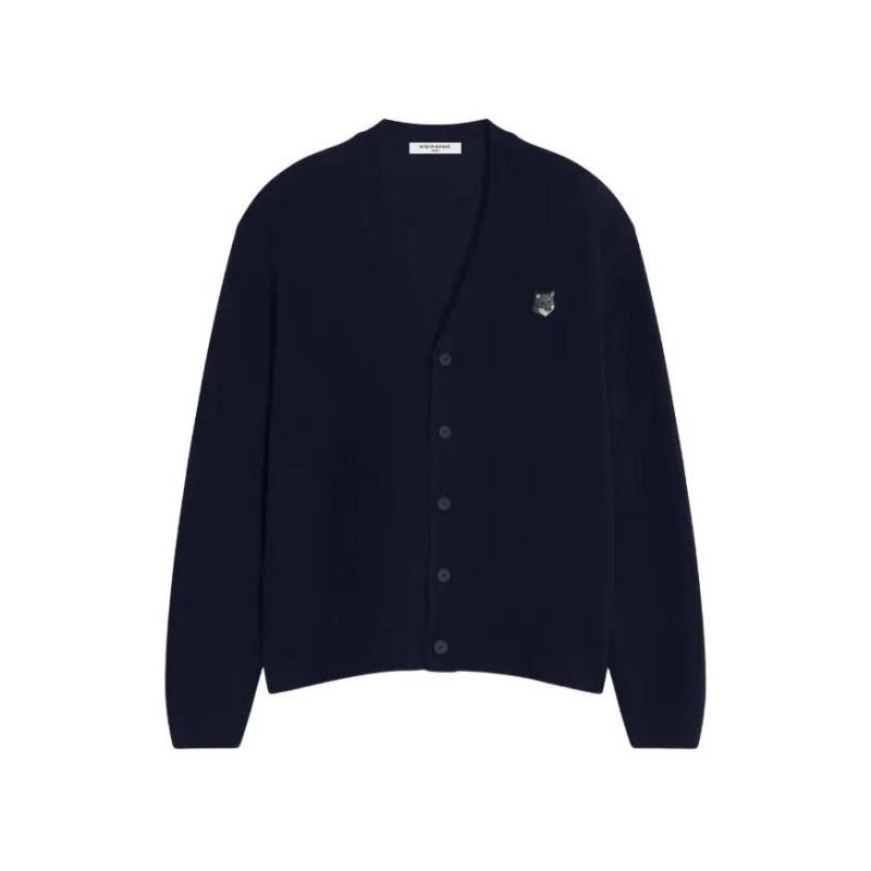 MAISON KITSUNÉ 메종키츠네 폭스 헤드 LAMBSWOOL 컴포트 가디건 메리 PM00502KT1006 0413