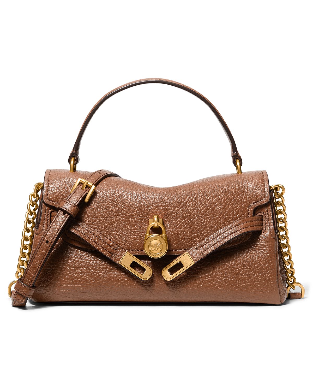 Michael Kors 마이클 해밀턴 모던 엑스트라 스몰 플랩 탑 핸들 크로스바디 핸드백