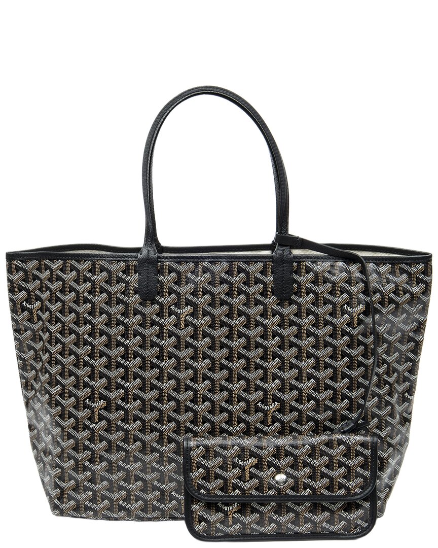 GOYARD 블랙 이네 코팅 캔버스 생 루이