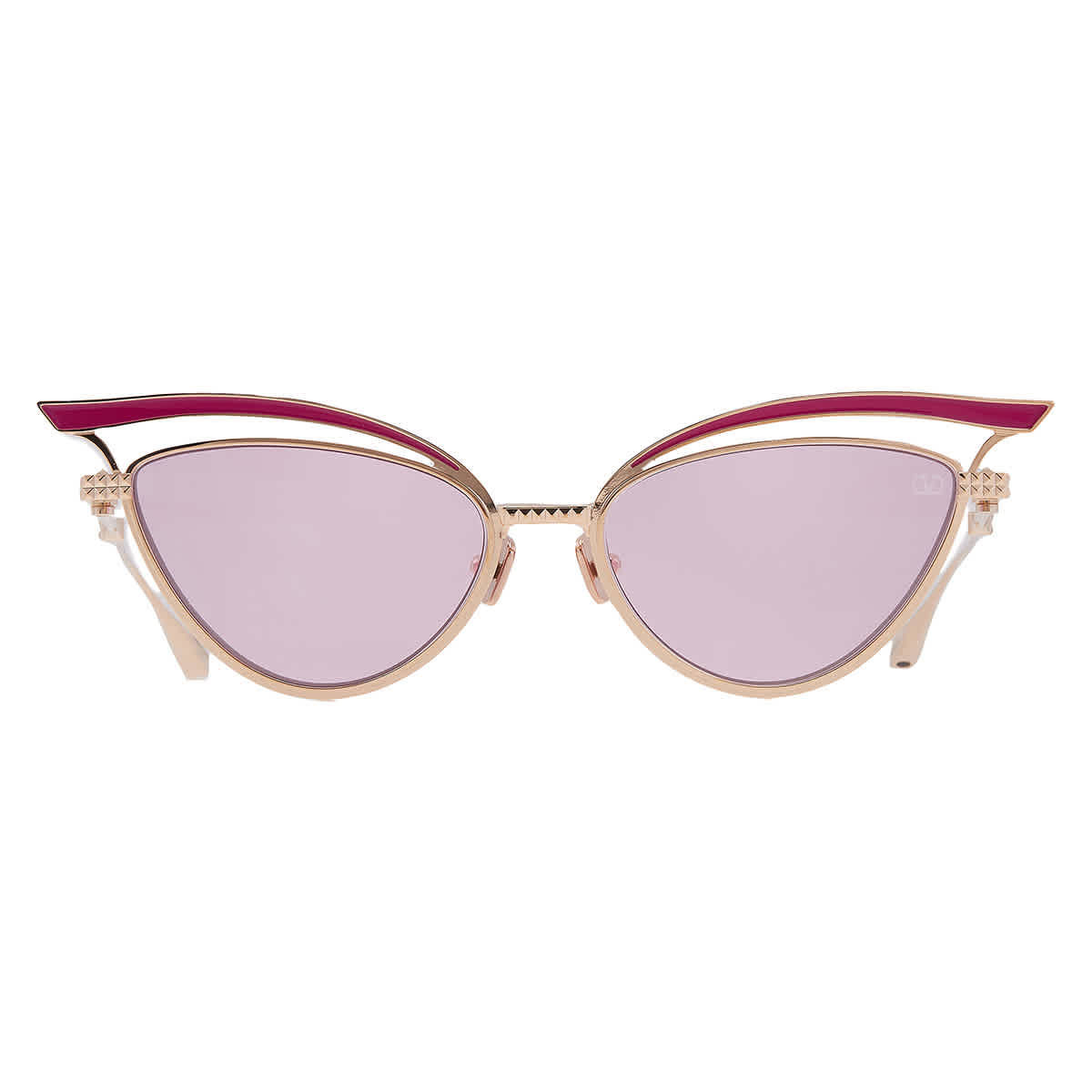 VALENTINO 글래스라이너 핑크 캣아이 여성 선글라스 VLS118 D 55