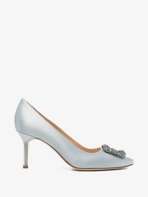 Manolo Blahnik 한기시 크리스탈 장식 펌프스