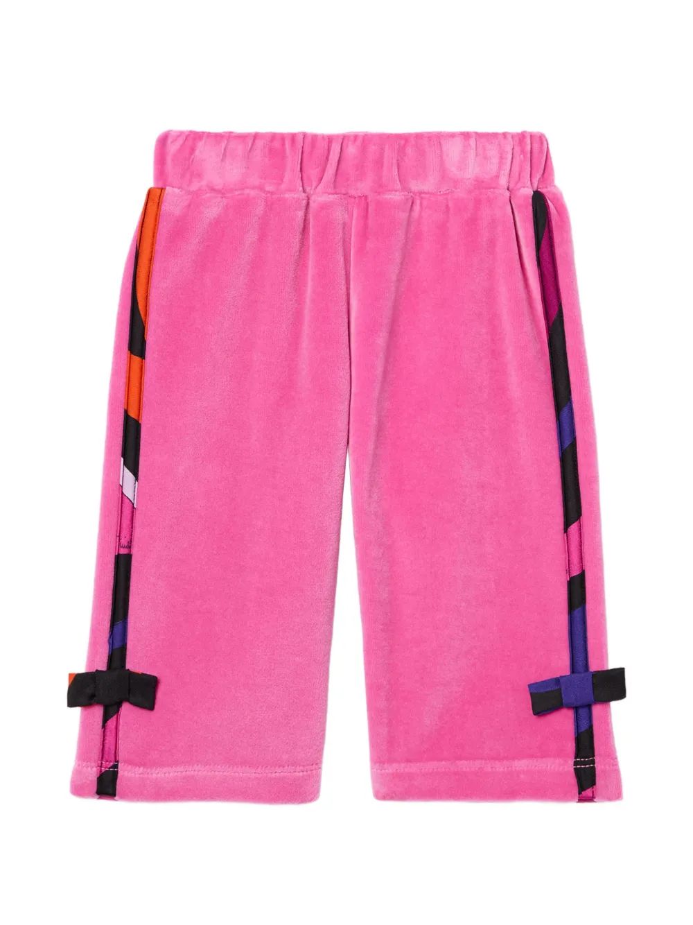 PUCCI KIDS 리본 디테일 셔닐 트랙수트 바지