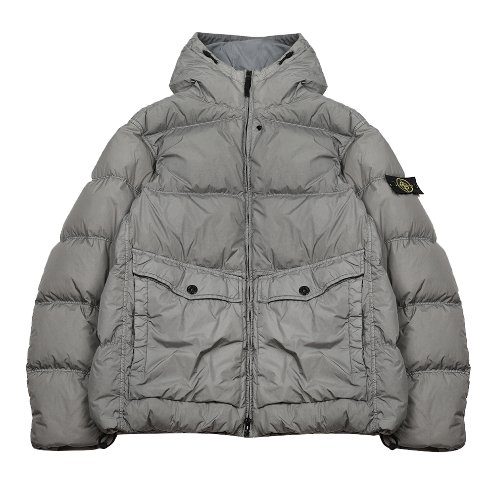 STONE ISLAND 스톤아일랜드 크링클랩스 후드 다운 재킷 K2S154100011-S0A23-V006B