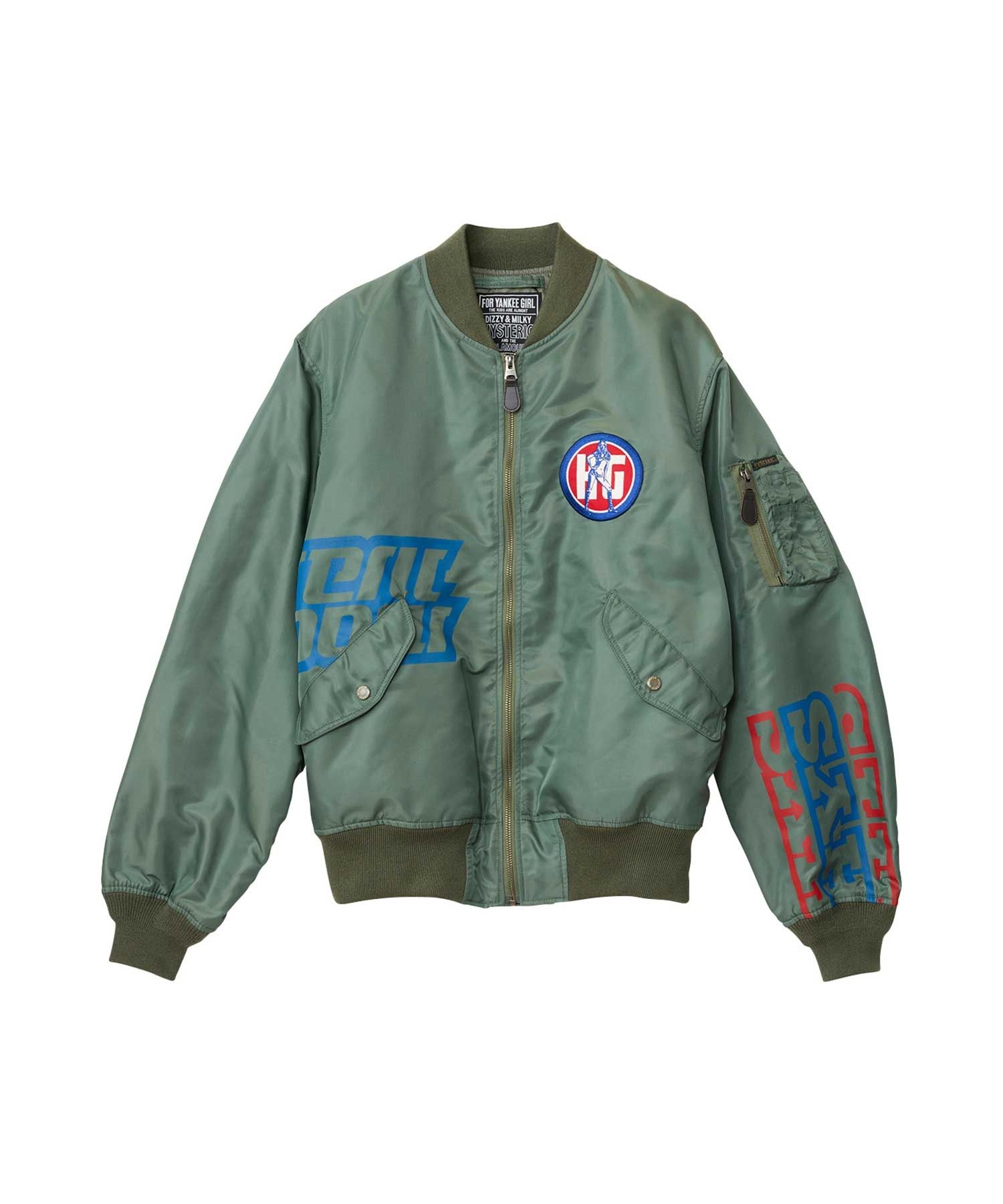 HYSTERIC GLAMOUR HYS 스피드 MA-1 자켓