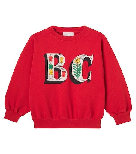 Bobo Choses 스프링 레터스 프린트 코튼 플리스 스웨트셔츠
