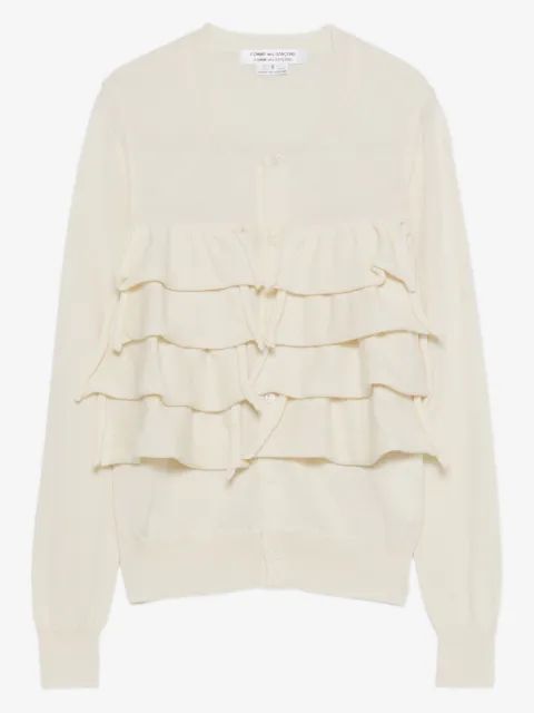 COMME DES GARCONS 티어드 러플 가디건