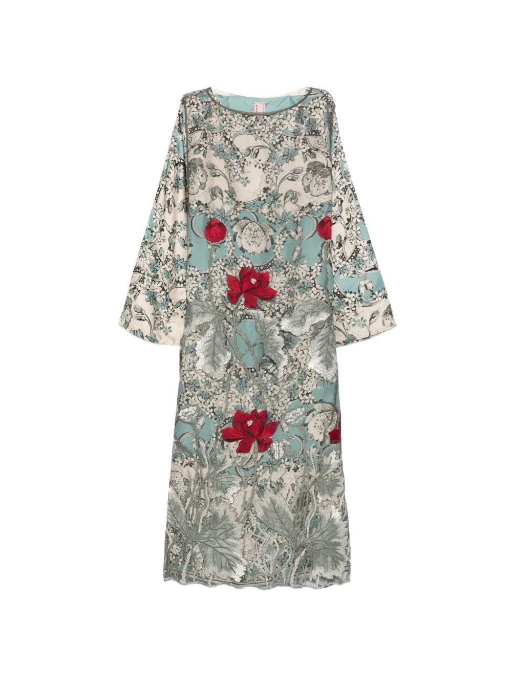 ANTONIO MARRAS 플로럴 프린트 자수 원피스