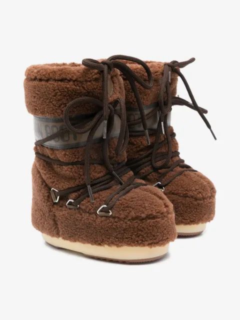 Moon Boot Kids 아이콘 플리스 눈 부츠
