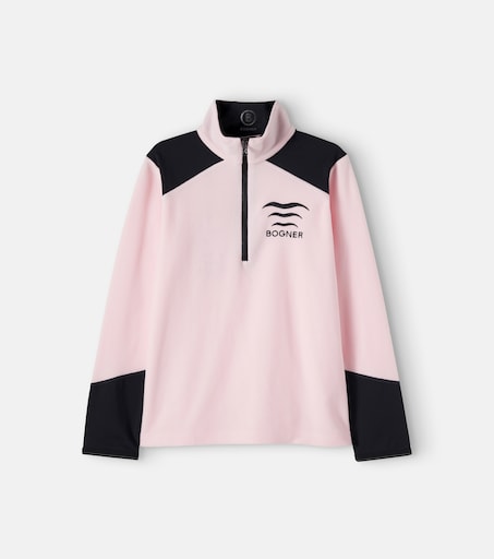 Bogner Kids 플리스 하프 집업 스키 탑