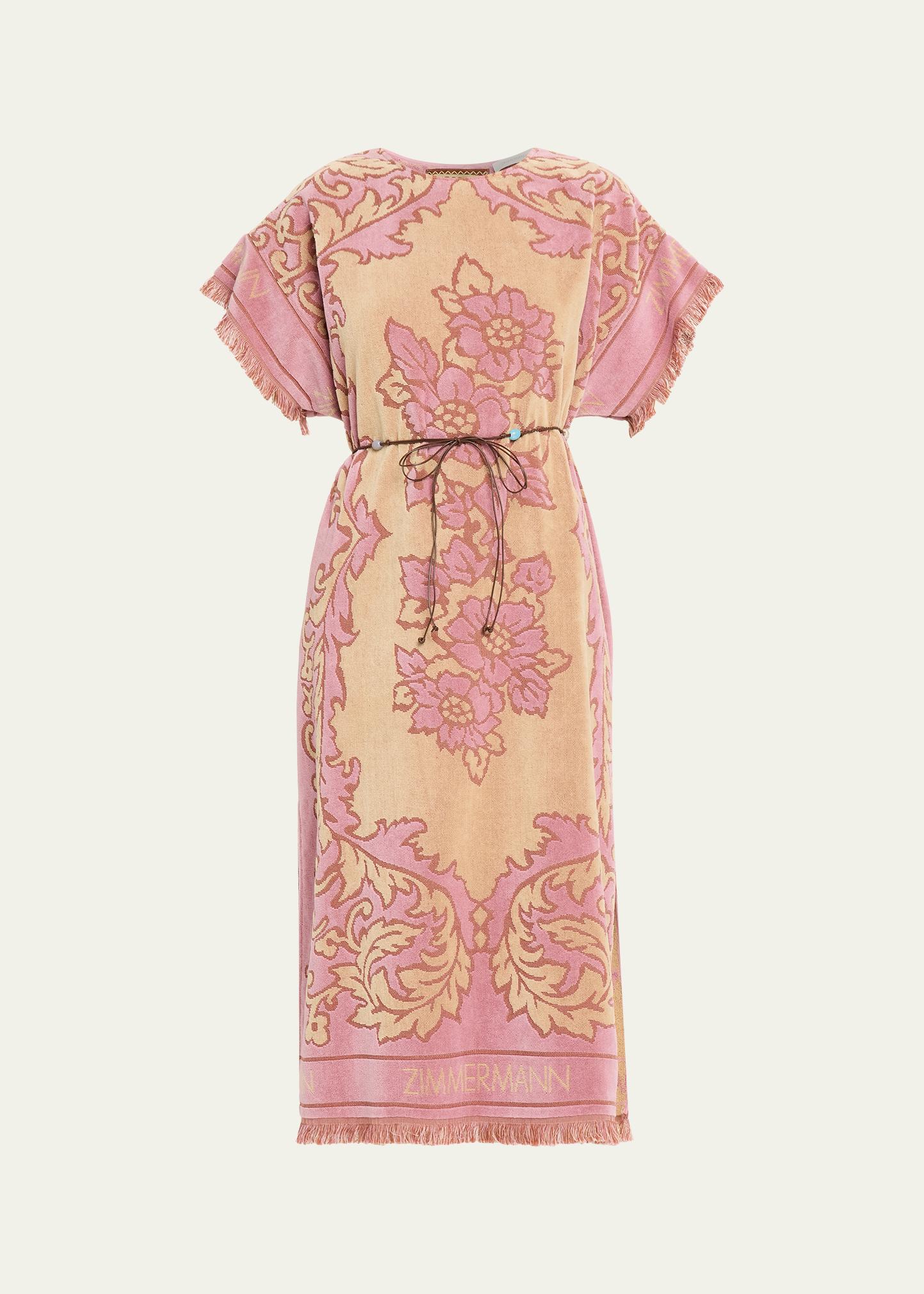 ZIMMERMANN 아스터 타올 미디 드레스