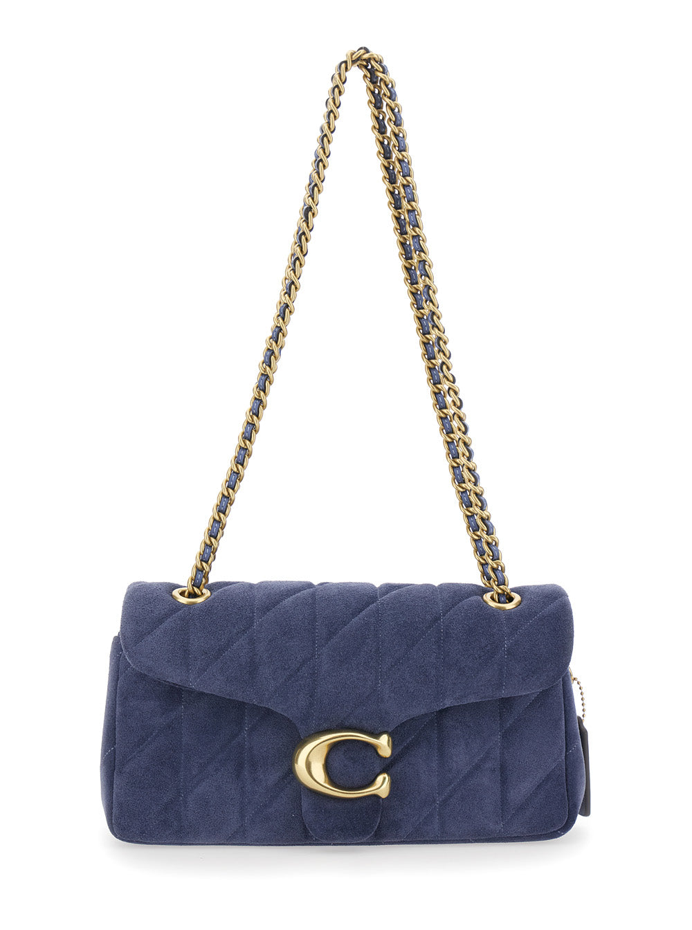 COACH 코치 스웨이드 퀼팅 크로스바디 핸드백