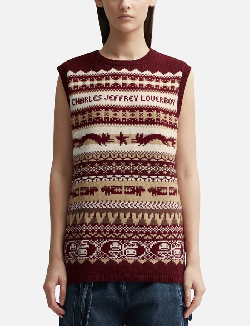 CHARLES JEFFREY LOVERBOY 파인 페어아일 조끼