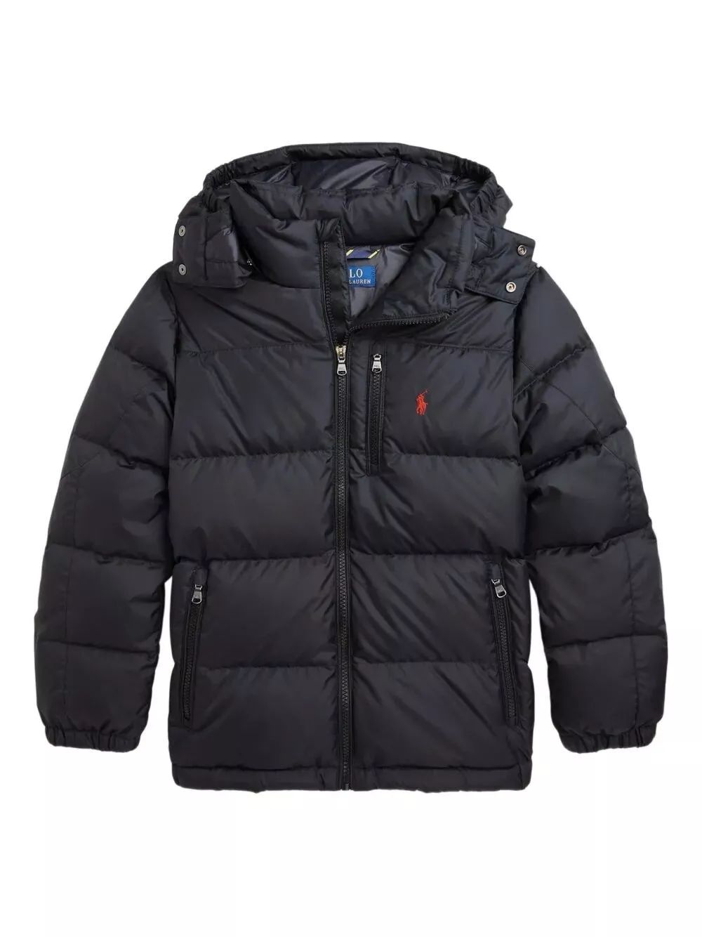 Ralph Lauren Kids 고햄 다운 후드 재킷
