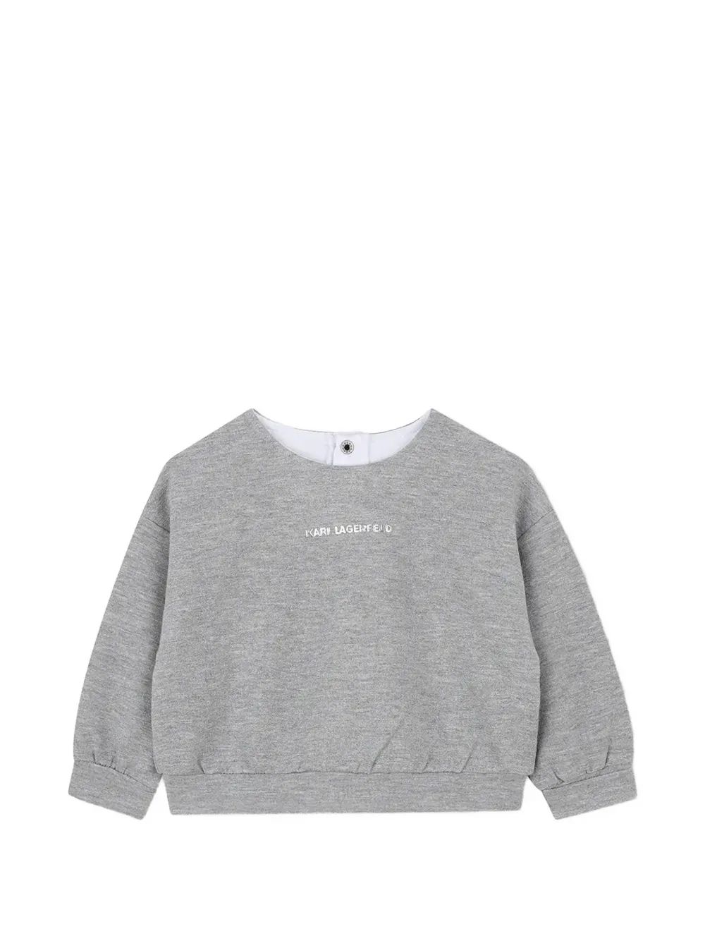 Karl Lagerfeld Kids 로고 프린트 스팽글 장식 맨투맨과 튜튜 세트