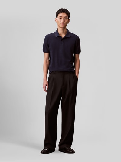 CK CALVIN KLEIN  로고 스티칭 면 폴로셔츠