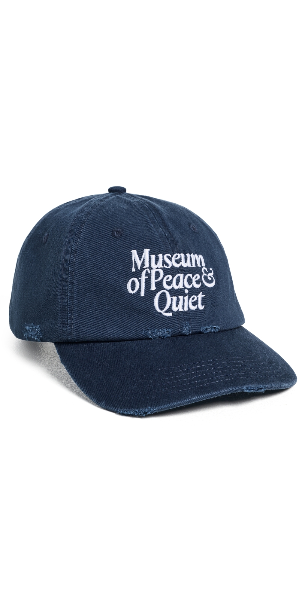 Museum of Peace & Quiet 미드 센추리 디스트레스드 아빠 모자