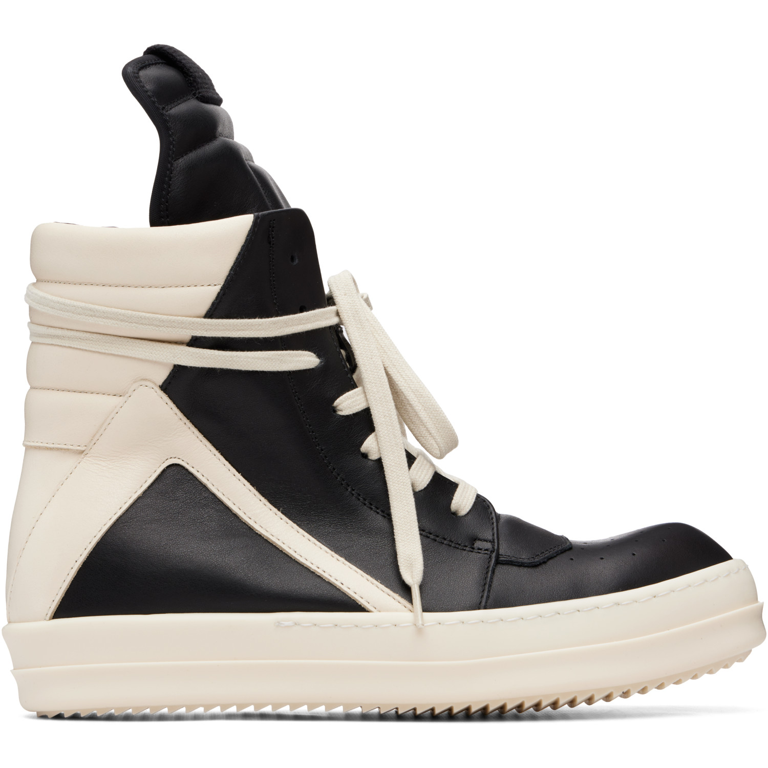 RICK OWENS 블랙 타워 지오바스켓 스니커즈