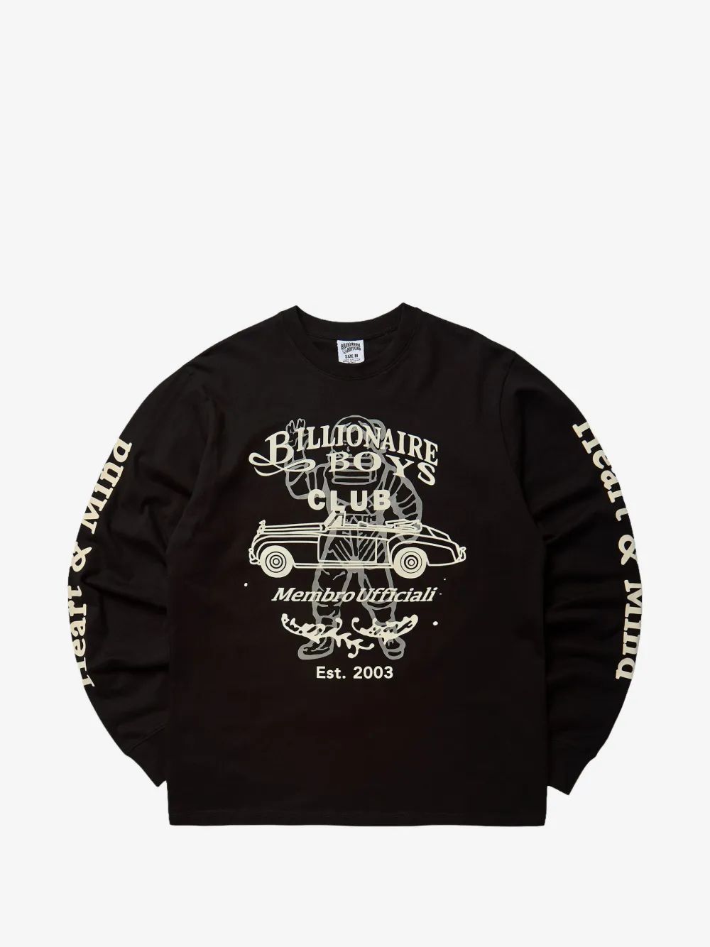 BILLIONAIRE BOYS CLUB 로고 프린트 롱슬리브 맨투맨