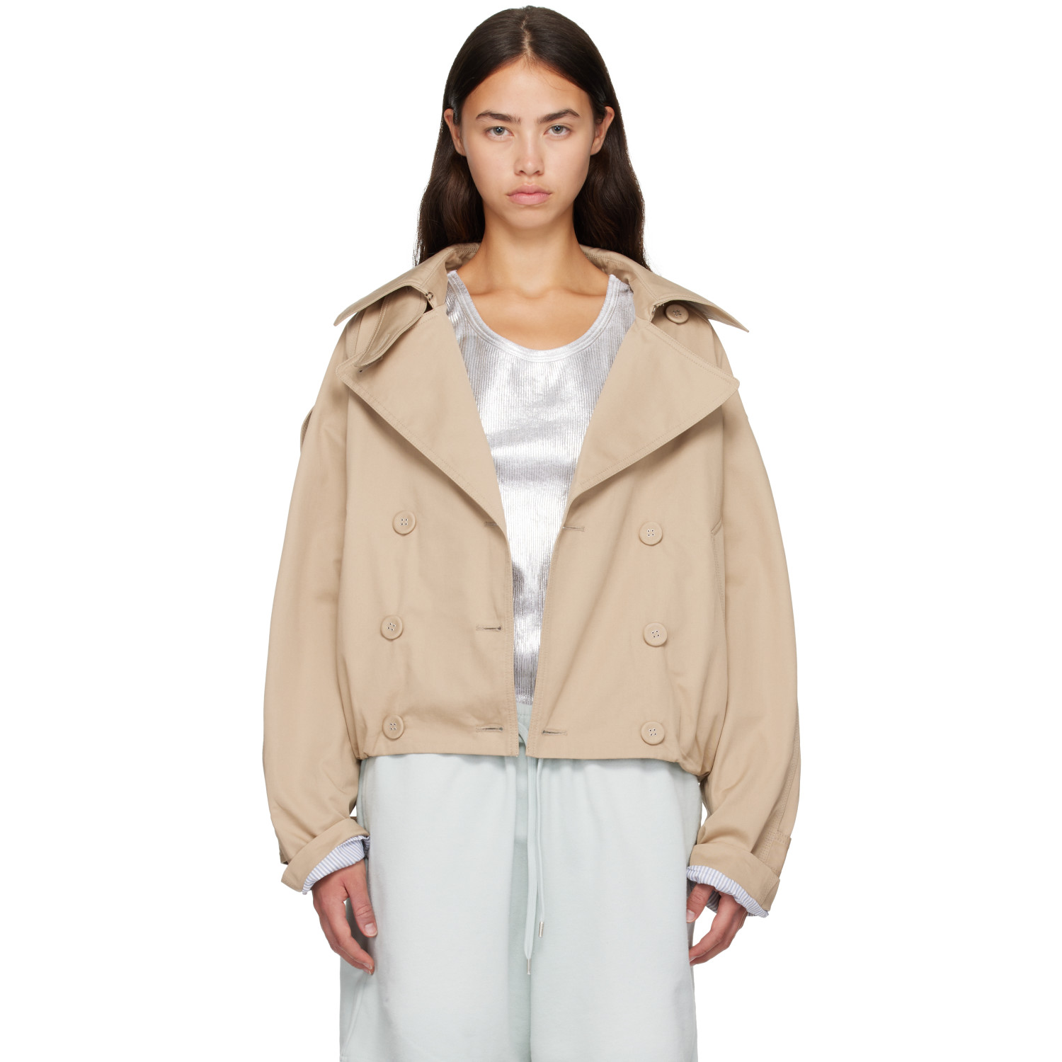 Acne Studios 베이지 숏 트렌치 자켓