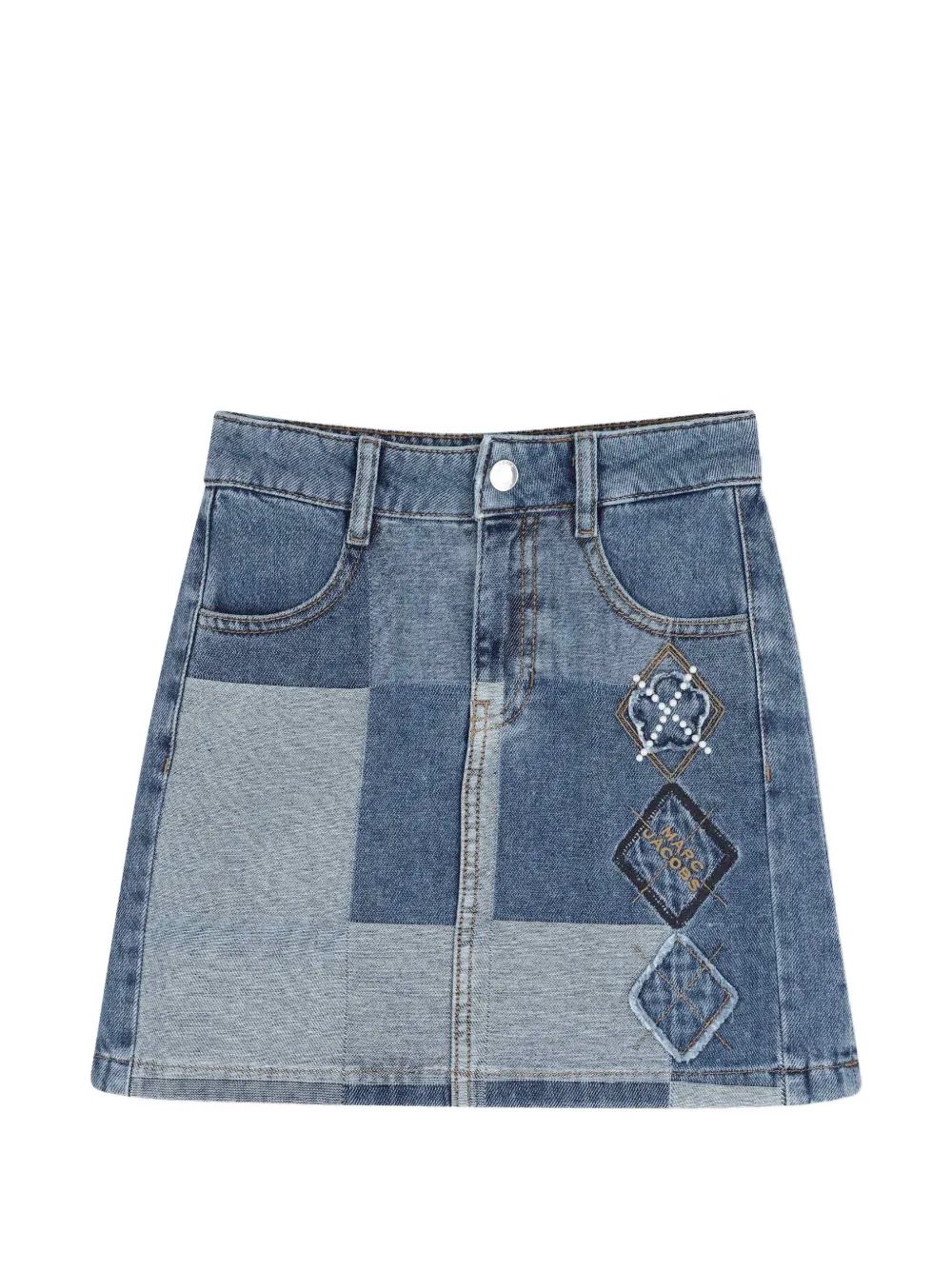 Marc Jacobs Kids 패치워크 데님 미니 스커트