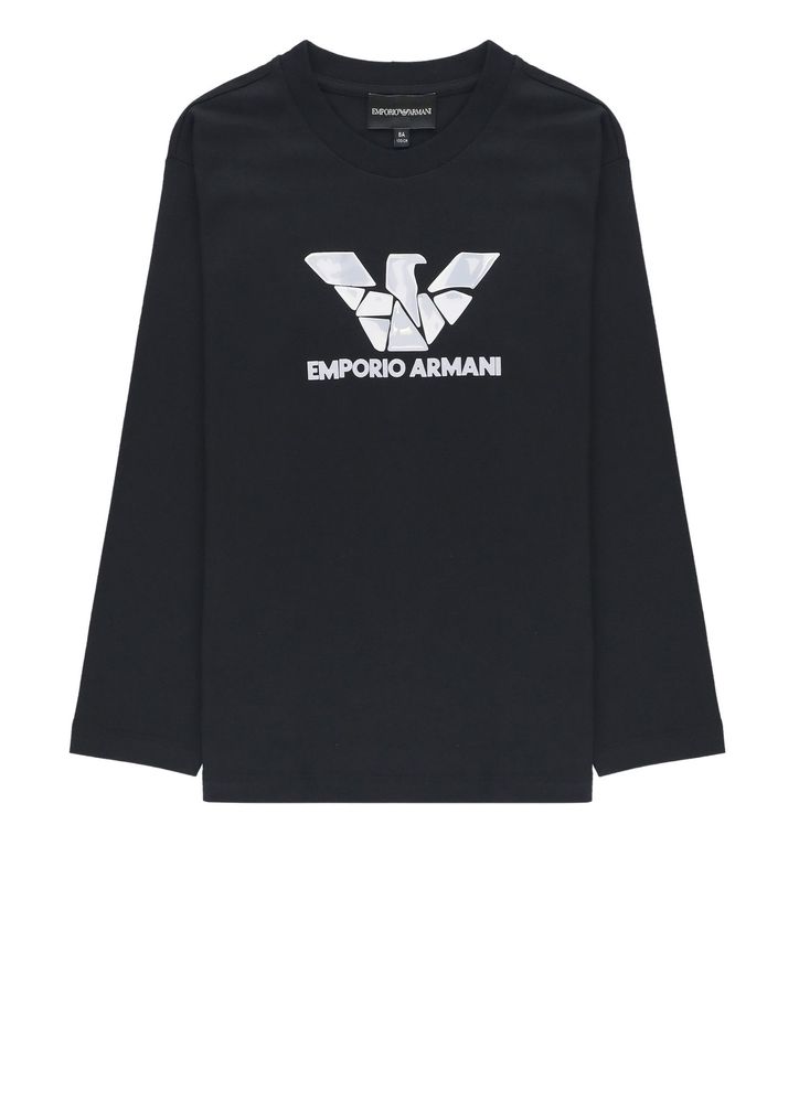 Emporio Armani Kids 로고 롱슬리브 티셔츠
