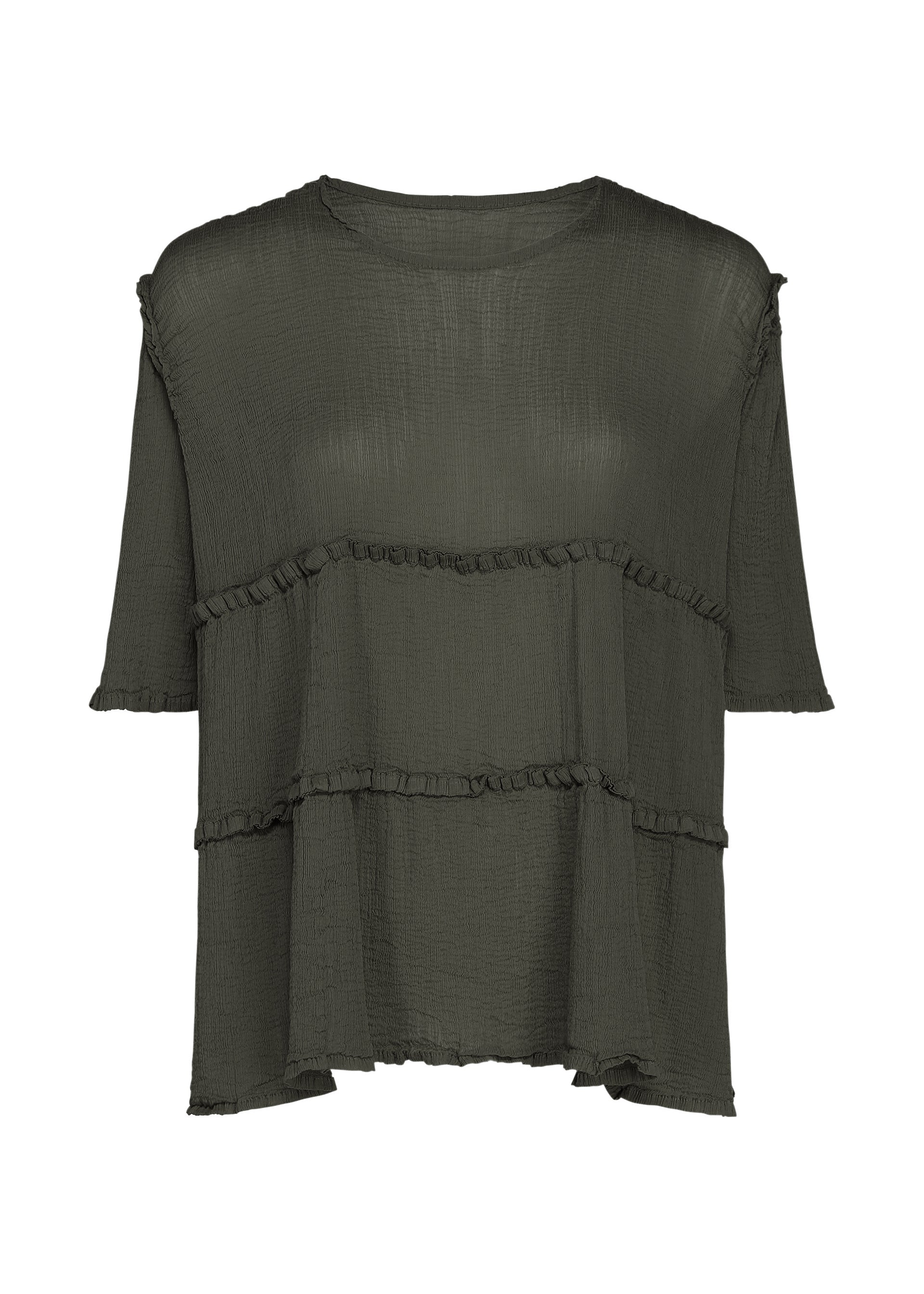 me ISSEY MIYAKE 플레어 시스루 크레이프