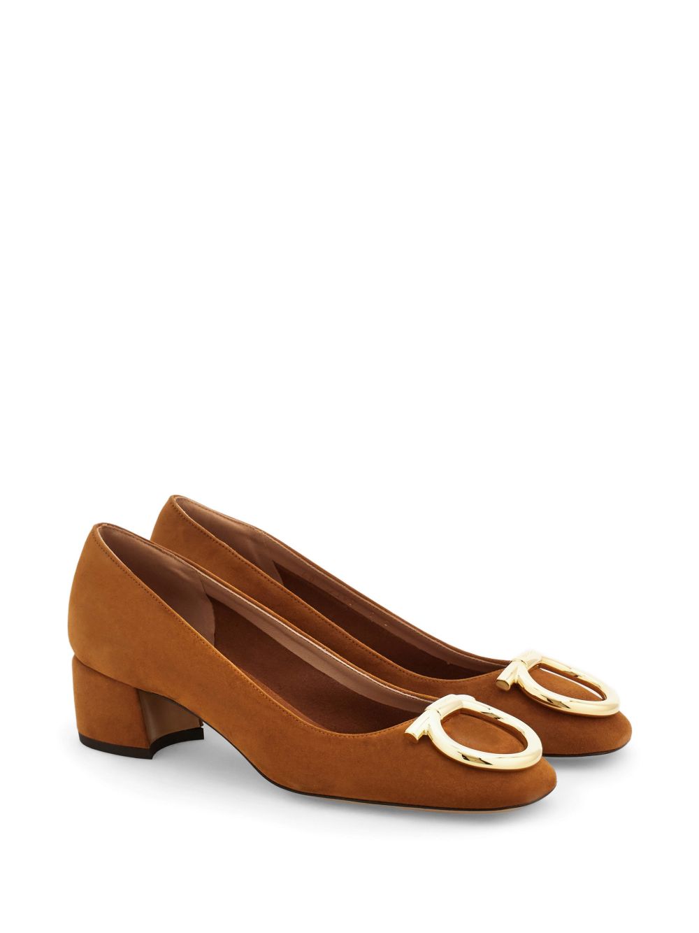 SALVATORE FERRAGAMO 스웨이드 디콜레테