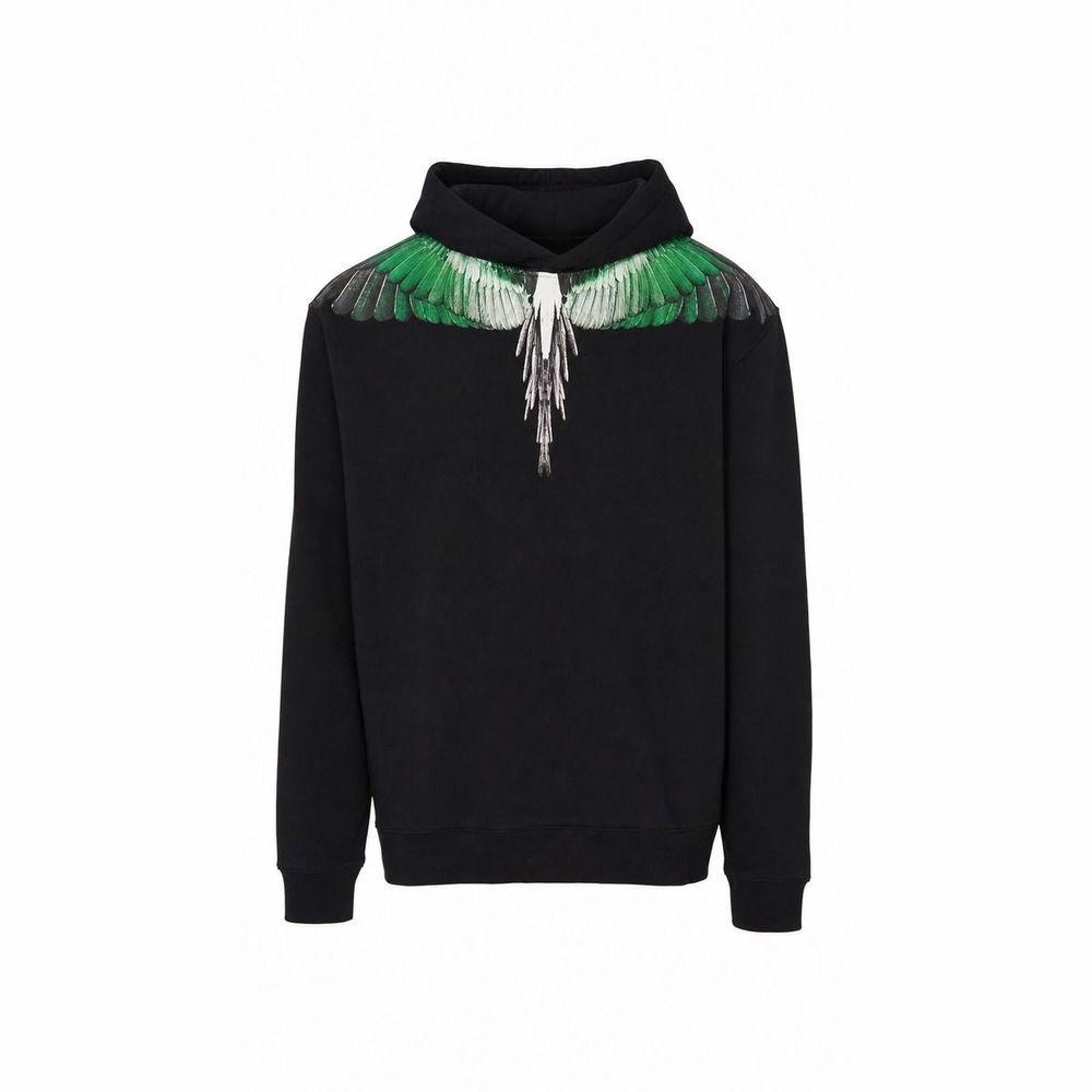 Marcelo Burlon Kids 윙 패턴 후드티