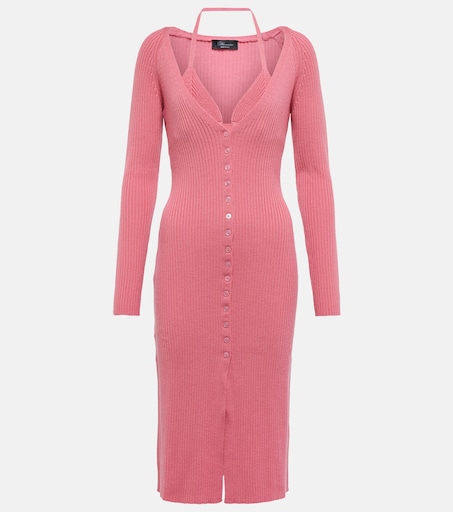 Blumarine 리브 울 드레스 & 브라