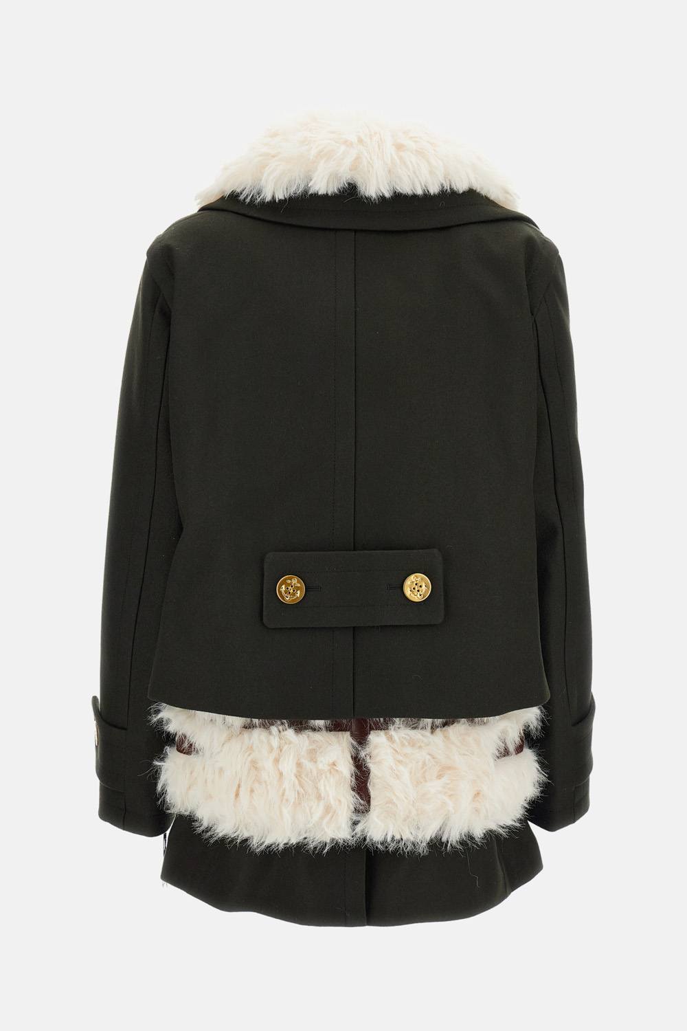 SACAI 울 멜튼 코트