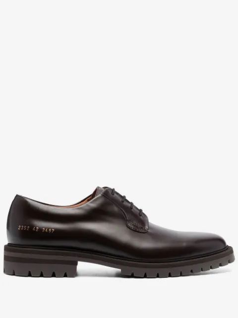COMMON PROJECTS 레이스업 가죽 더비 슈즈