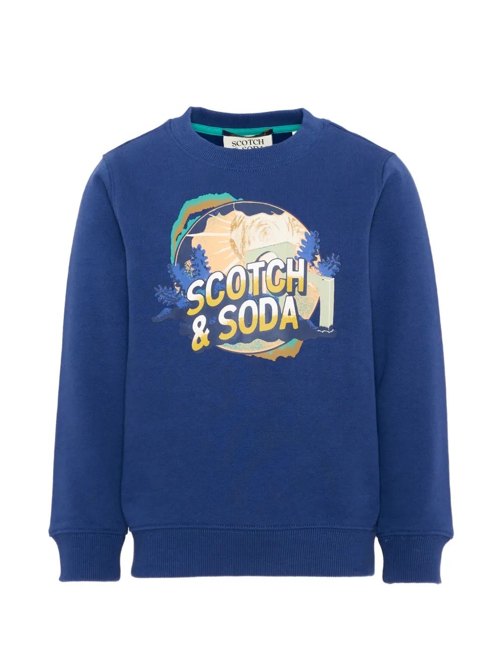 Scotch & Soda Kids 그래픽 프린트 맨투맨