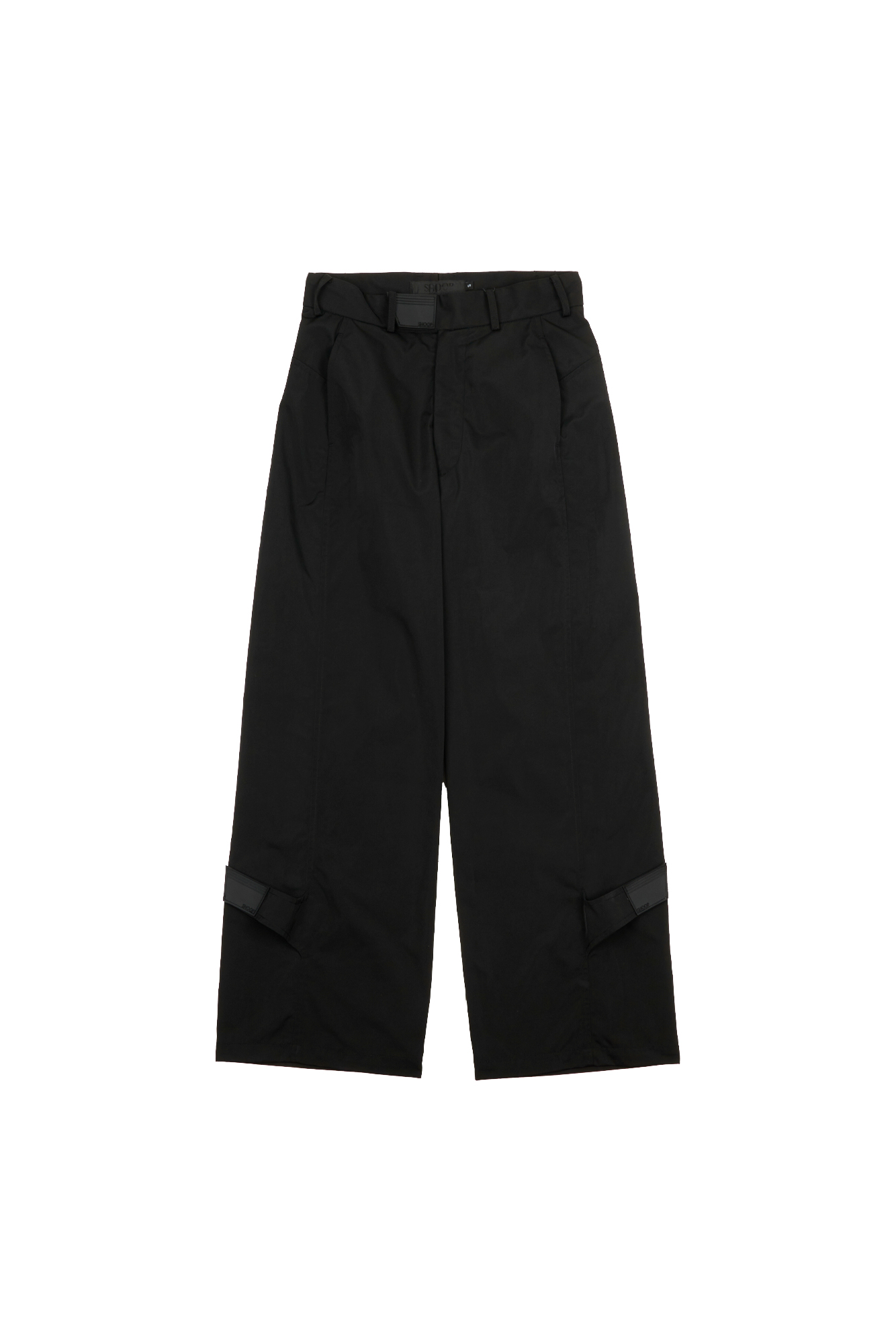 SHOOP Rubber Logo Nylon Wide Pants