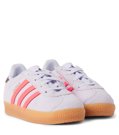 Adidas Kids 가젤 가죽 스니커즈