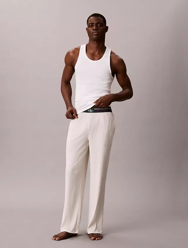 CALVIN KLEIN 헤리티지 와플 슬립 팬츠