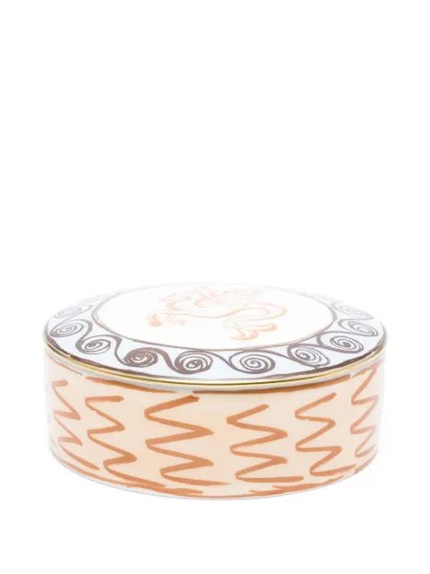Ginori 1735 드래곤 패턴 도자기 상자 13cm