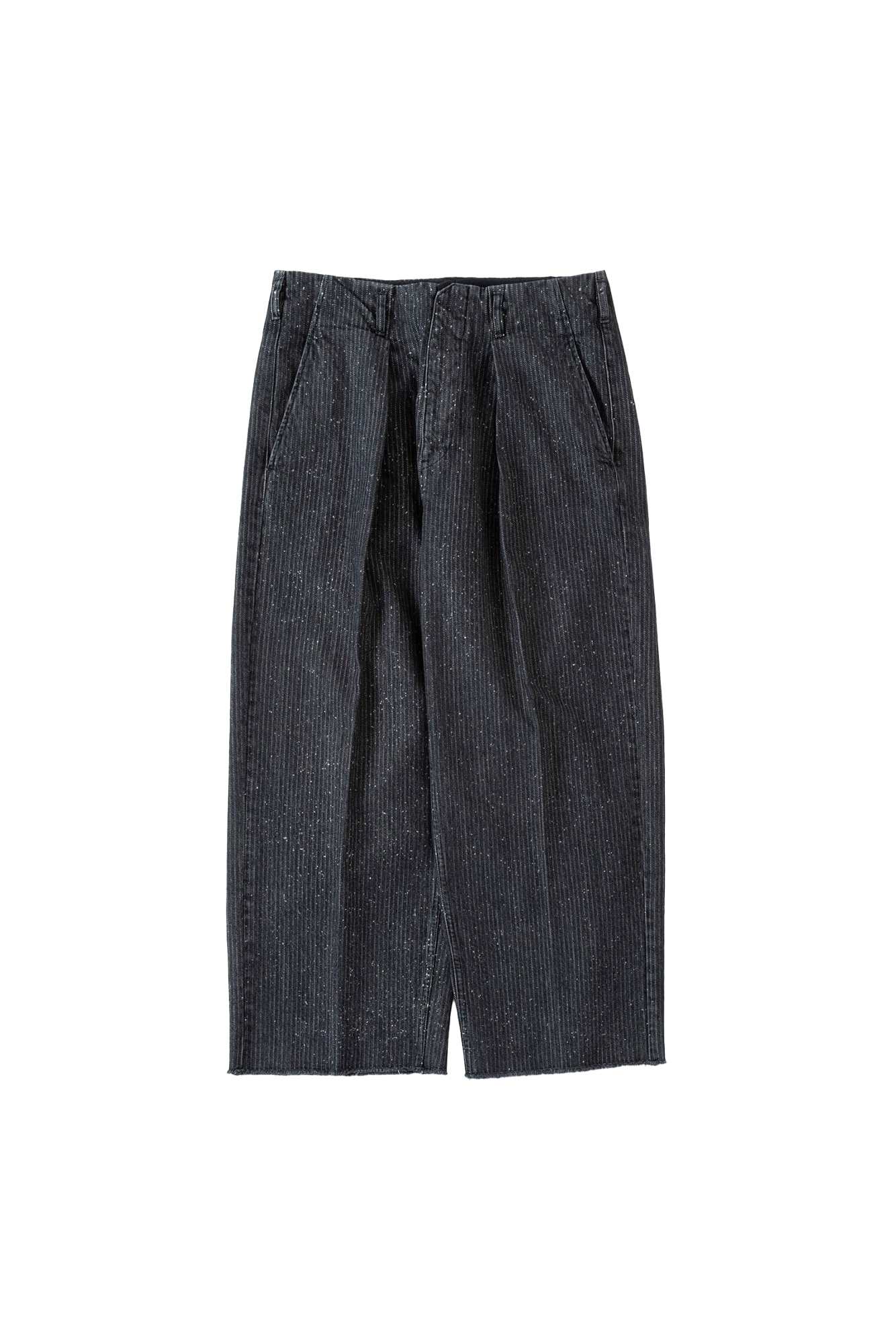SABY Tuck-Baggy Type 2 - Stripe Denim Splash Vintage Wash -