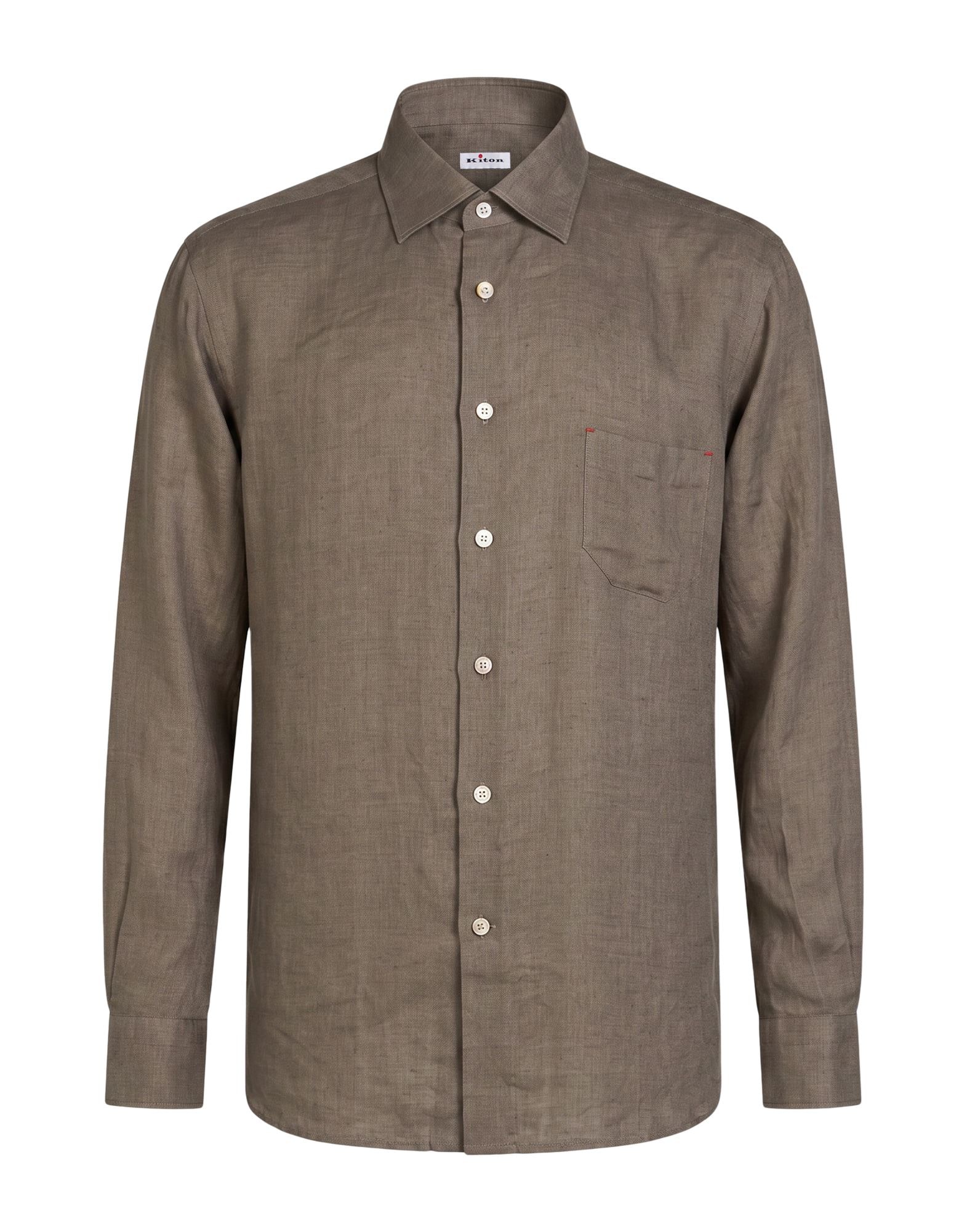 KITON 솔리드 컬러 셔츠