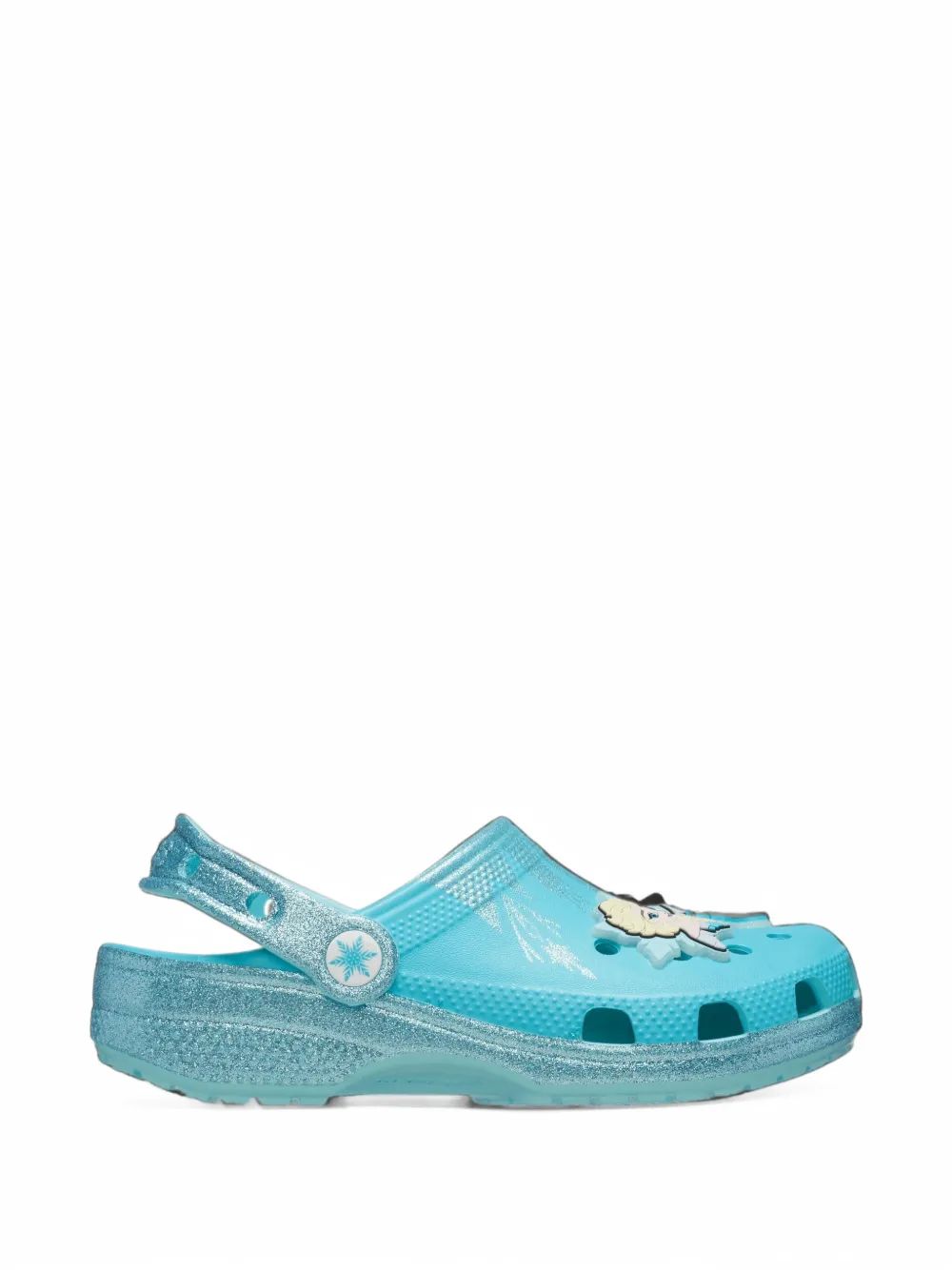 Crocs Kids 디즈니 클래식 프로즌 엘사 글리터 샌들