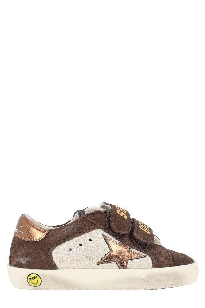 Golden Goose Kids 올드 스쿨 터치 스트랩 스니커즈