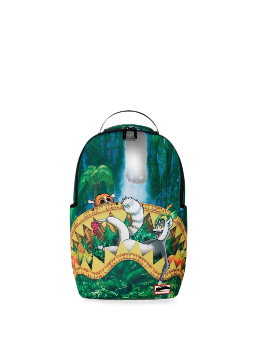 Sprayground Kids 마다가스카르 킹 칠린 그래픽 프린트 백팩