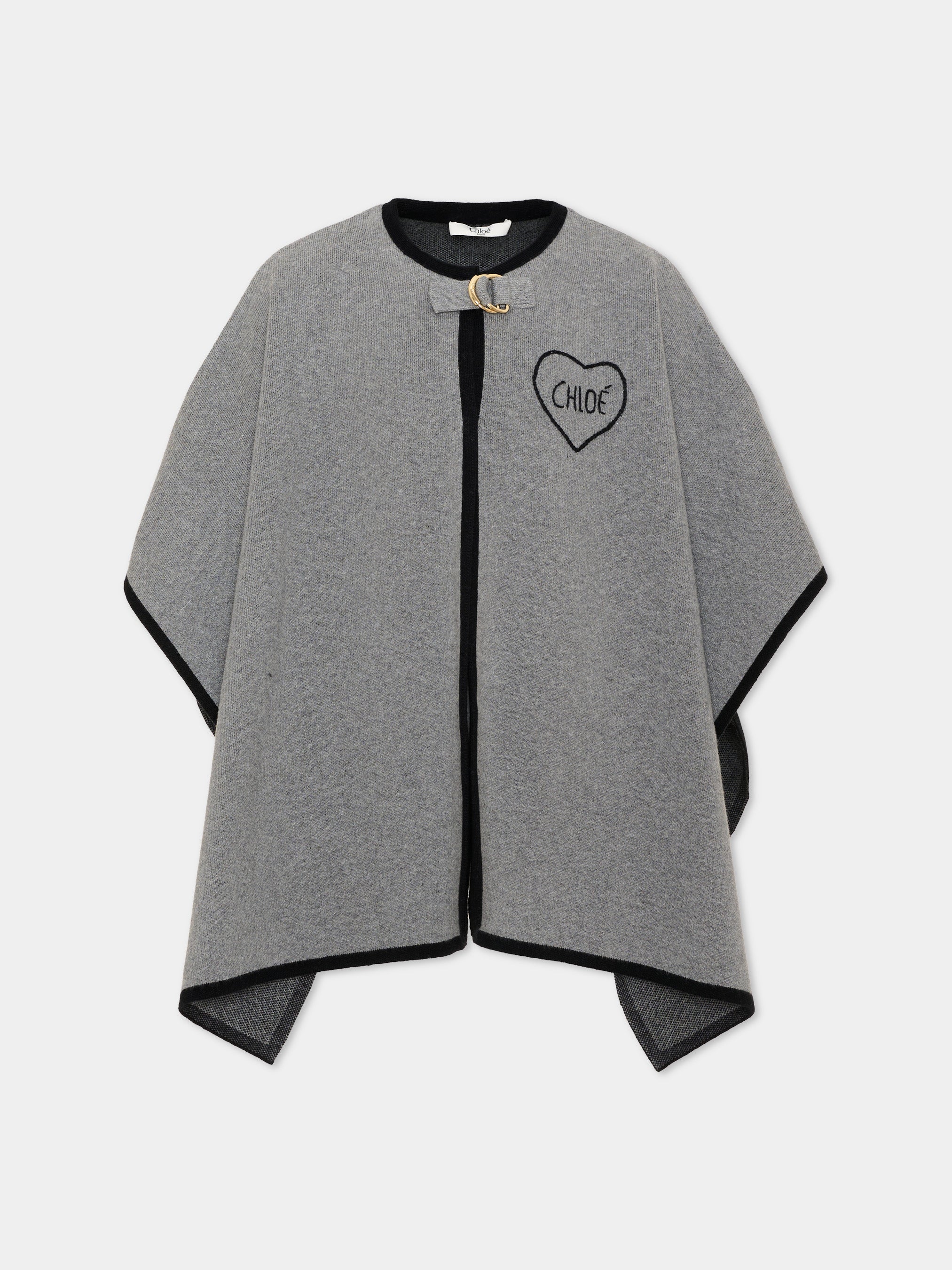 Chloe Kids 로고 니트 케이프