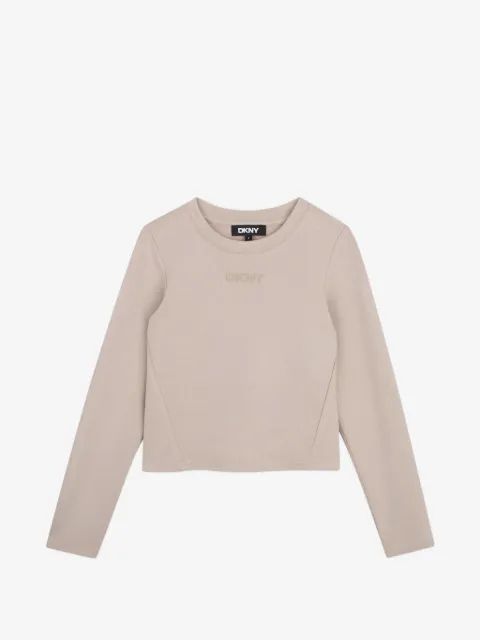 Dkny Kids 로고 프린트 긴팔티