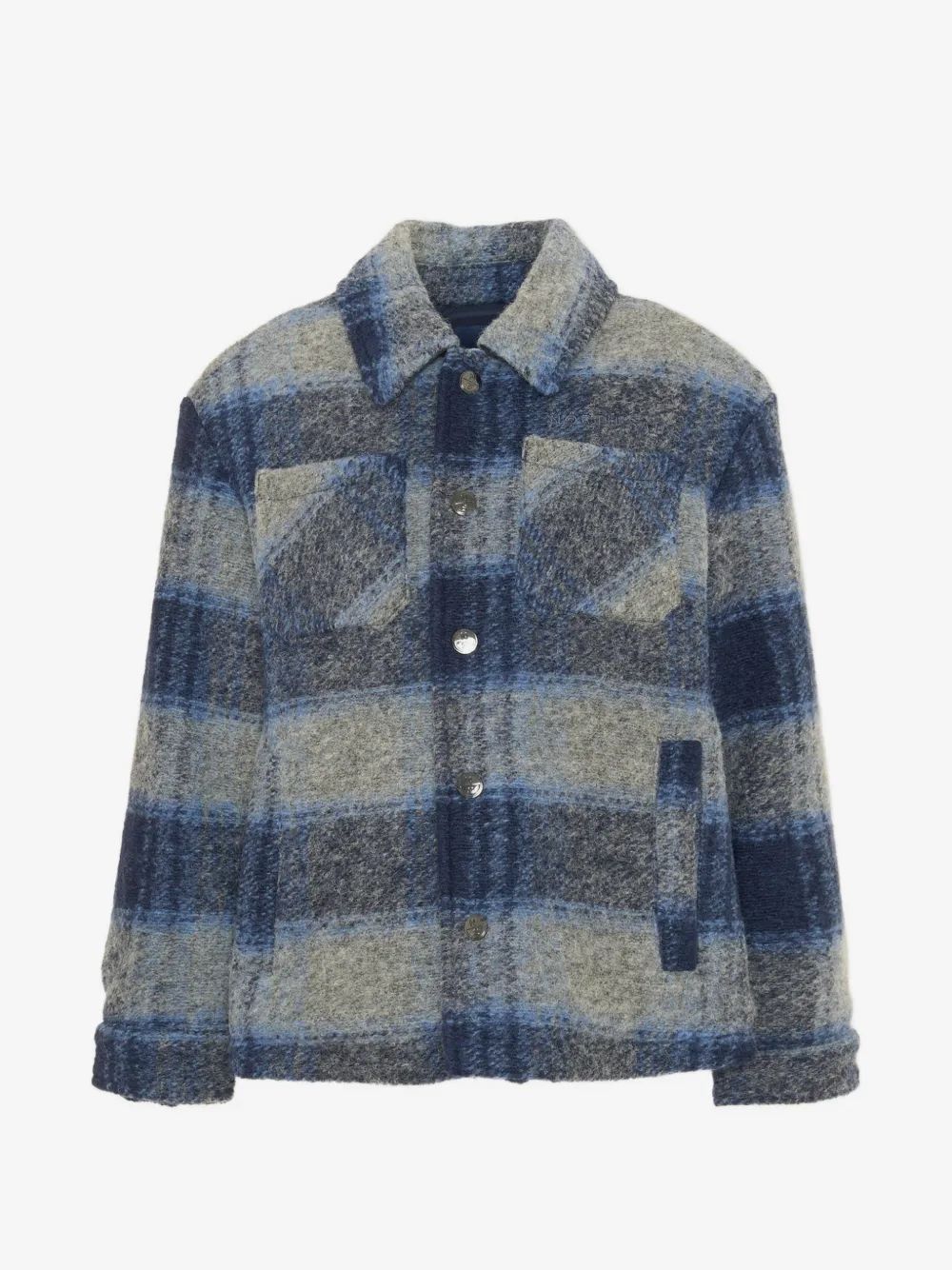 North Sails Kids 타탄 체크 울 혼합 자켓