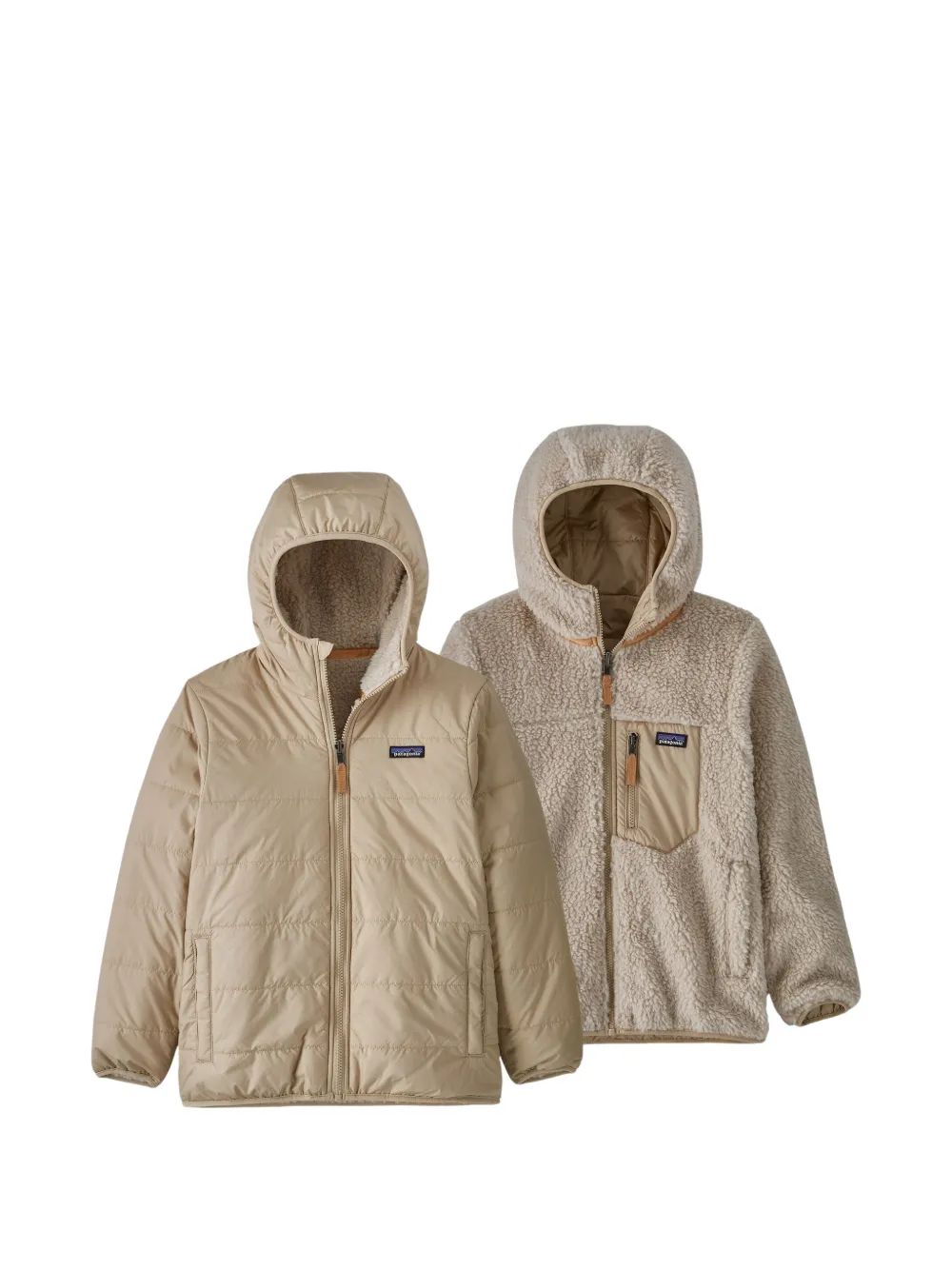 Patagonia Kids 리버시블 로고 패치 패딩 자켓