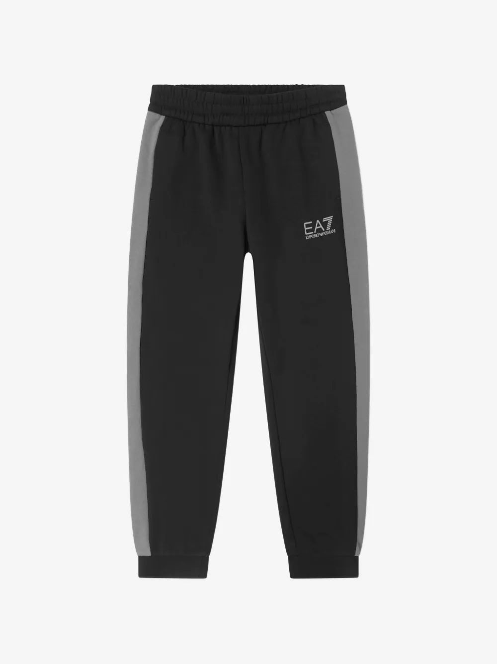 Emporio Armani Kids EA7 로고 프린트 사이드 스트라이프 트랙 팬츠