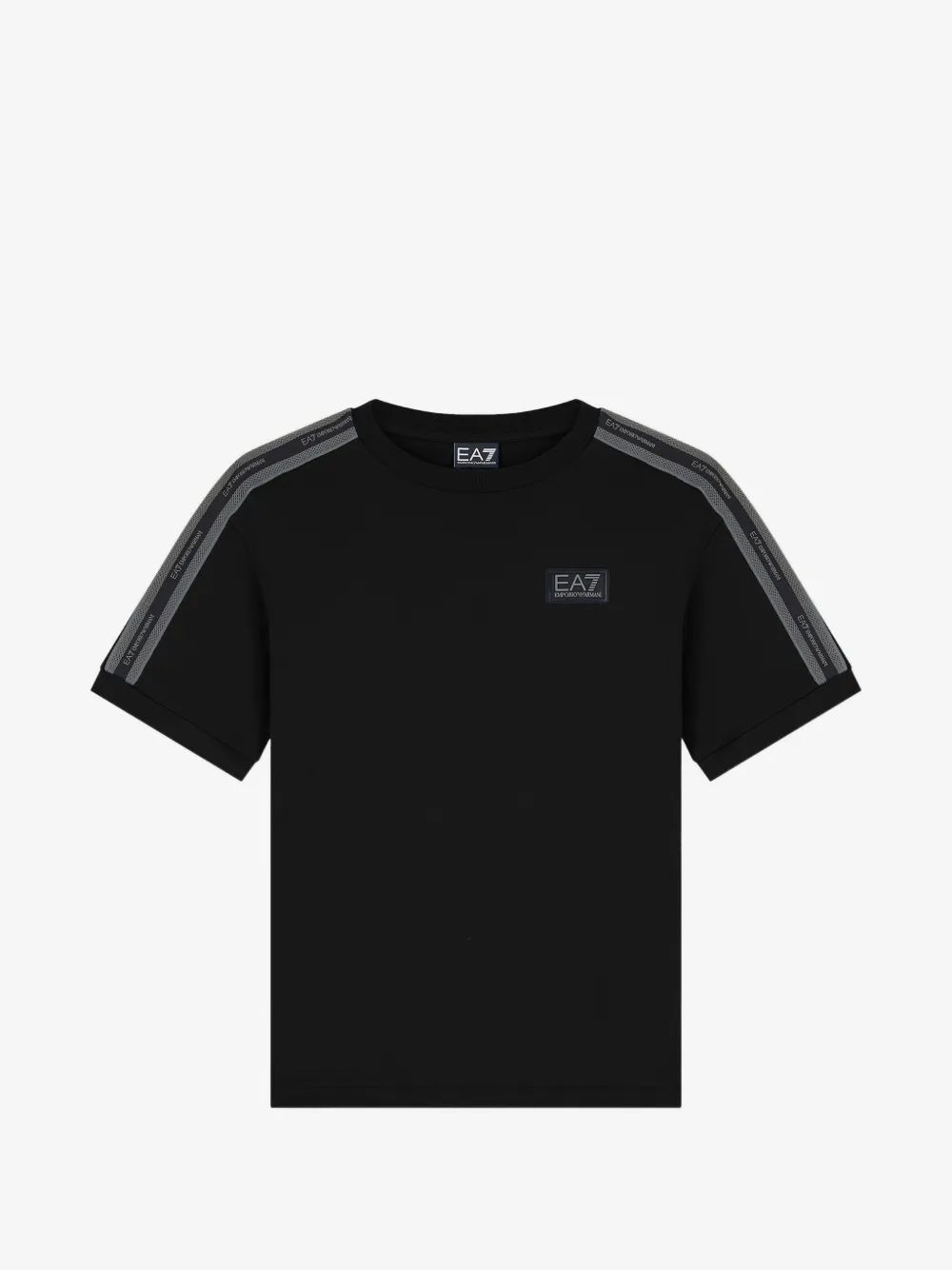 Emporio Armani Kids EA7 로고 패치 테이프 디테일 티셔츠