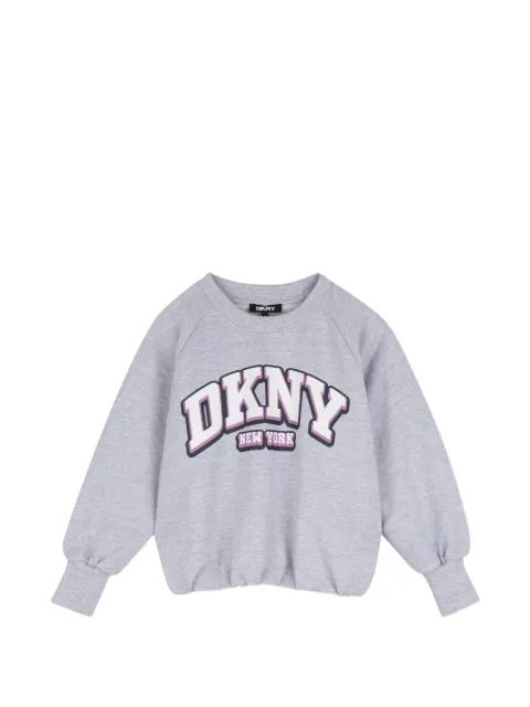 Dkny Kids 로고 프린트 롱슬리브 맨투맨