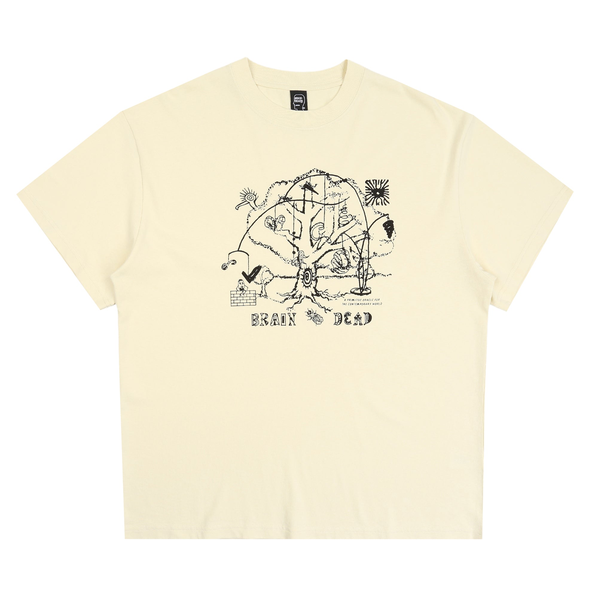 Brain Dead 오라클 티셔츠 내추럴