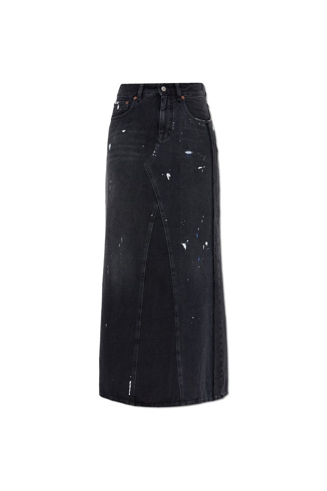 MM6 Maison Margiela 스프레이드 이펙트 데님 스커트